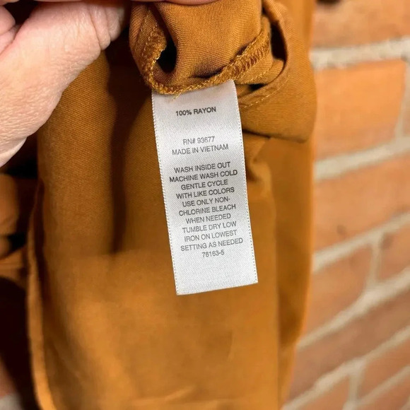 Western rodeo Brown casual tank pockets buttons A.N.A sleeveless breathable - Picture 4 of 5